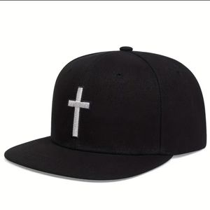 Unisex Anime Cross Embroidery Snapback Hat: Stylish & Comfortable Baseball Cap